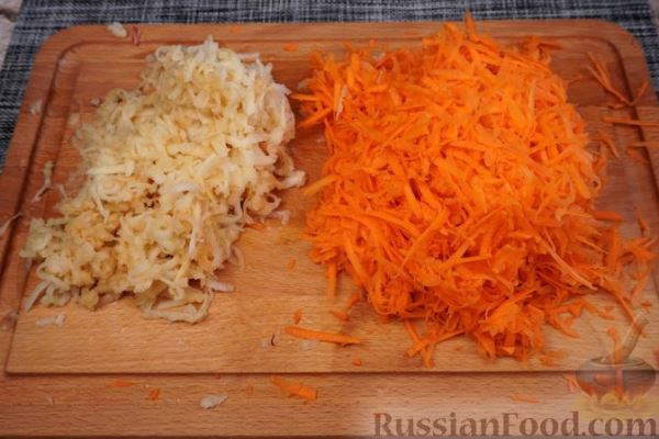 Морковно-яблочные зразы с сыром